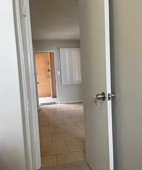 View of front door