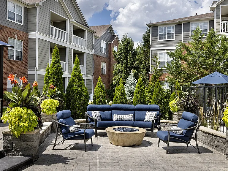 Outdoor lounge space