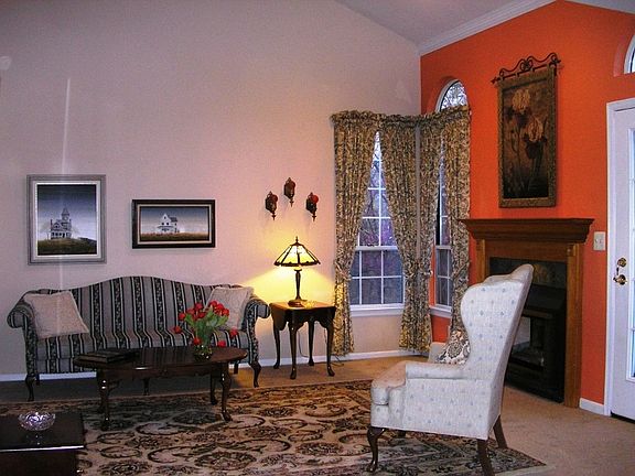 Vaulted ceiling with skylight