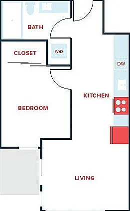 1 Bed, 1 Bath - Apt E 1 Bed, 1 Bath - Apt E