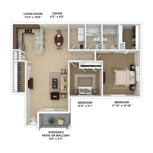 Floor plan Gulf South 1
