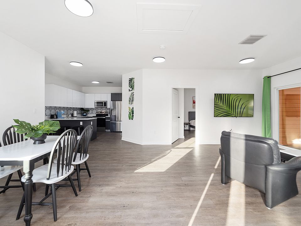 Open floor plan living - fully furnished