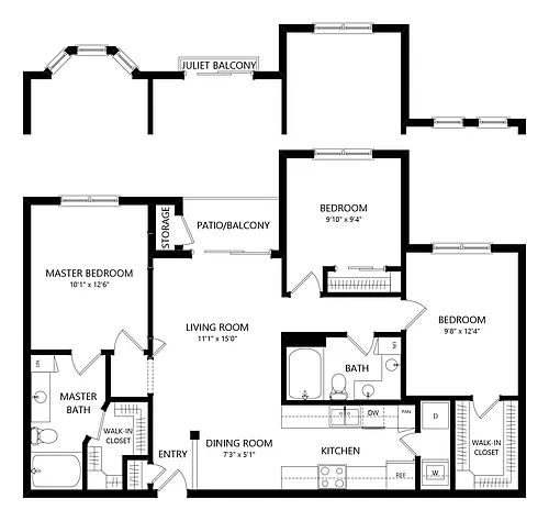 Floor plan A-E2S
