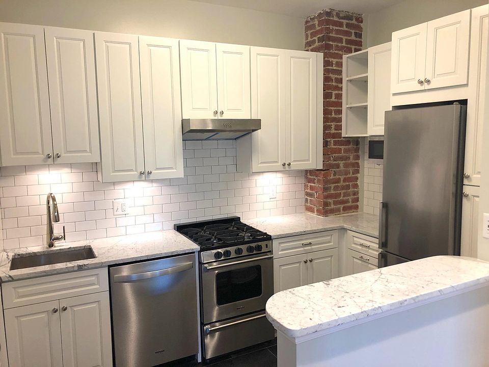 Newly renovated kitchen with stainless steel appliances