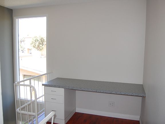Upstairs built-in desk