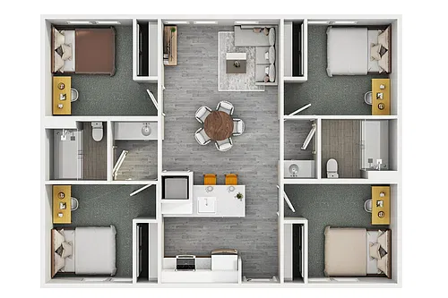 Floor plan 4 x 2 Premium
