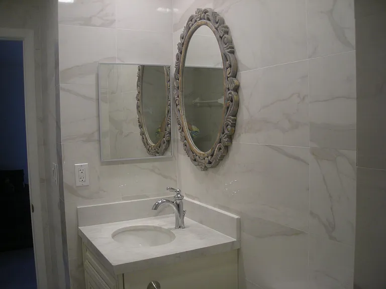 Marble Vanity in Master Bath