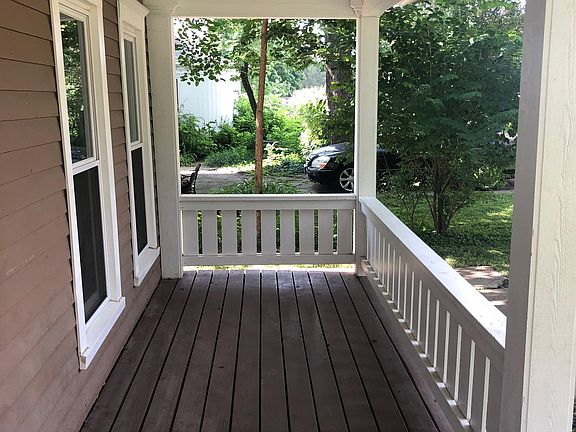 The cutest front porch on all of Mass St!