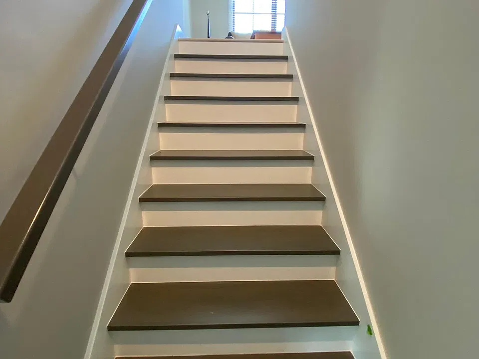 interior stairs entry into living room