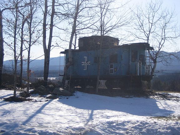 Landmark Caboose on property
