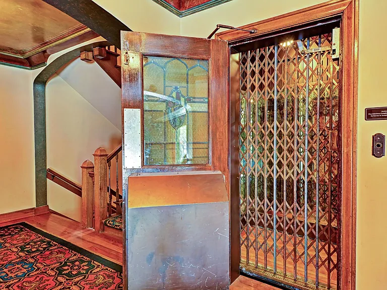 Elevator just off the lobby.