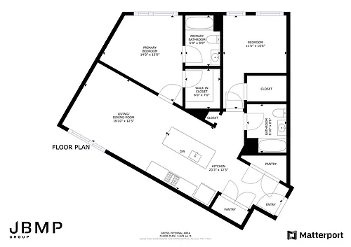 Floor plan 2 Beds