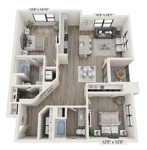 Floor plan B3