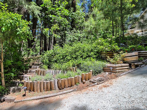 View from the bottom of the drive revealing the 'secret' stairway...