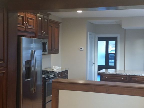 View of kitchen from living space