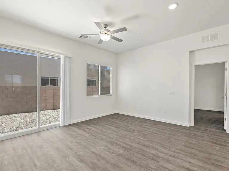 Living Room - Three Bedroom Santa Rita Floorplan