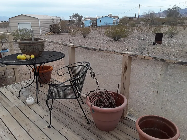 Looking out to Large Back Yard