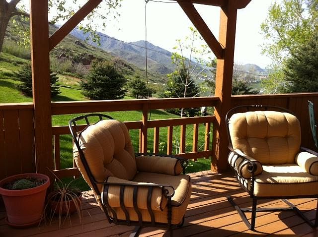 Main large deck with a great view