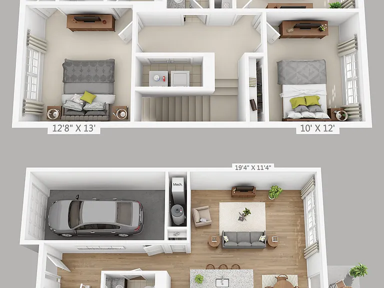 3 Bedroom 2.5 Bath Townhome - 1590 3 Bedroom 2.5 Bath Townhome - 1590