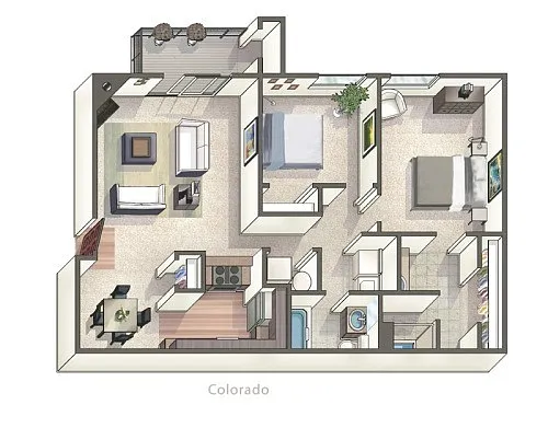 Floor plan b1x2-R-Colorado