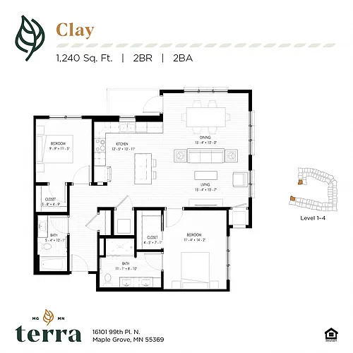 Floor plan Clay