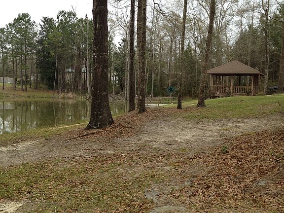 pond and gazebo