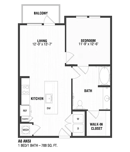 Floor plan A8 ANSI