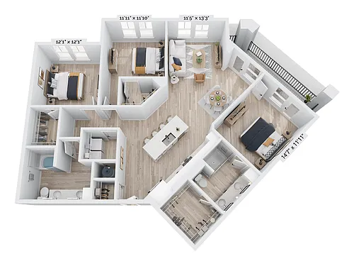 Floor plan C1