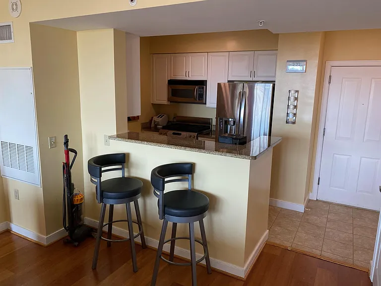 Kitchen and front door