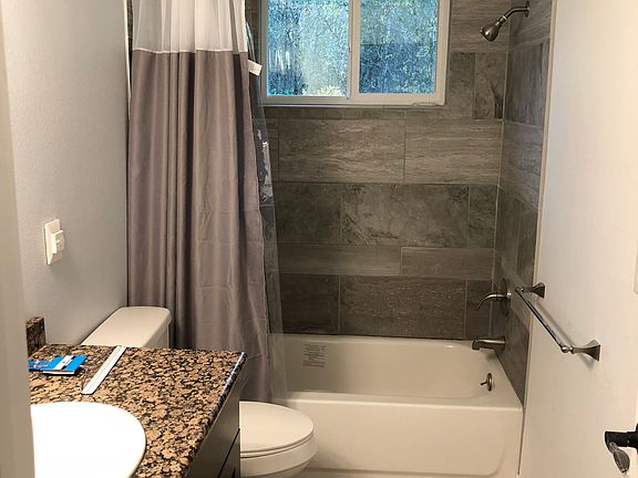 Bathroom with floor heat.