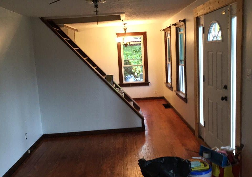 Dining area and steps
