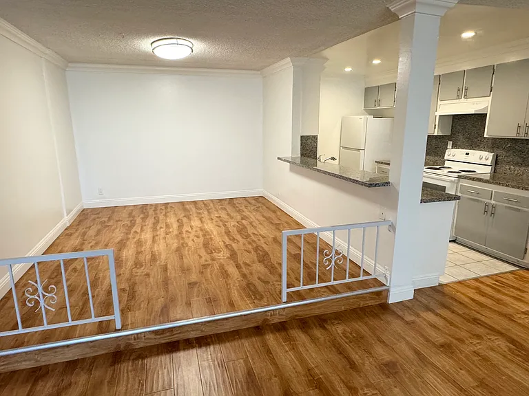 dining room with island next to kitchen