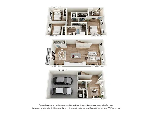 Floor plan Rowhome I