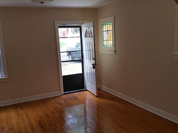 Living and front door