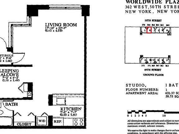 2nd image of 368 W 50th St #1K