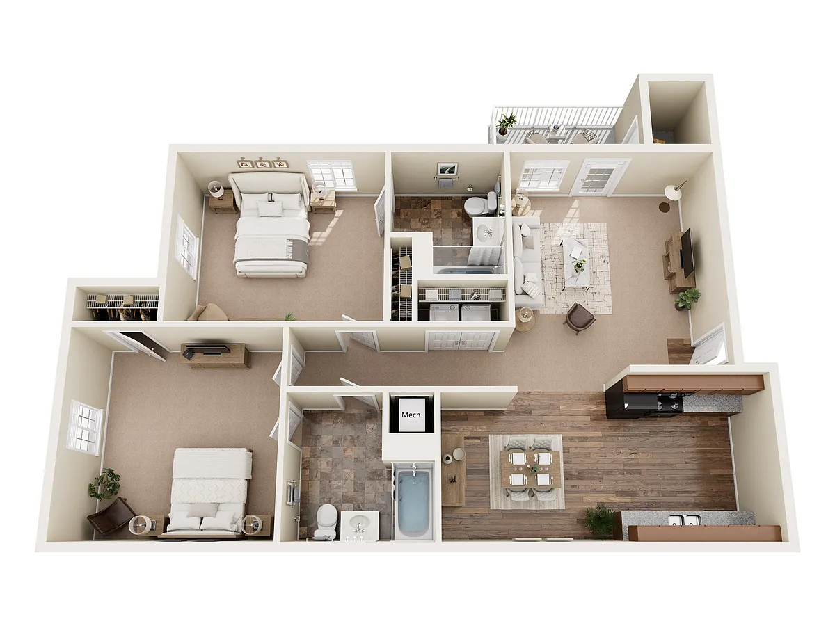 Floor plan 2X2