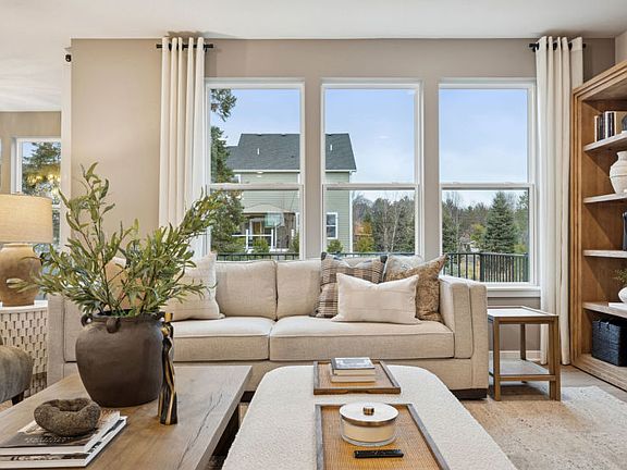 Cozy and inviting, this gathering room is perfect for relaxing or entertaining guests.