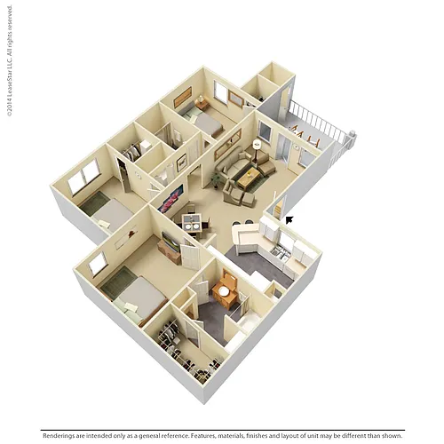 Floor plan 3 Bedroom - C1