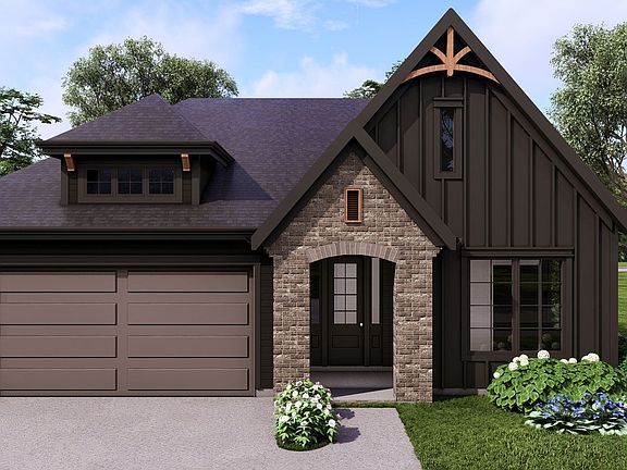 Elevation B with Brick Accent