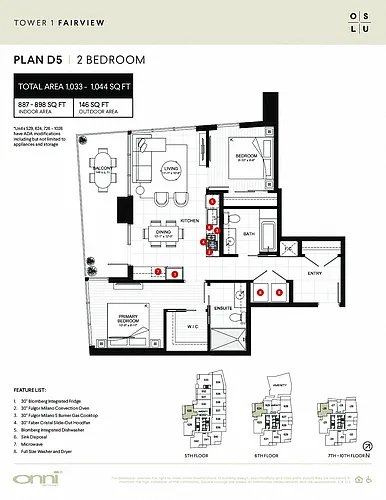 Floor plan Fairview D5