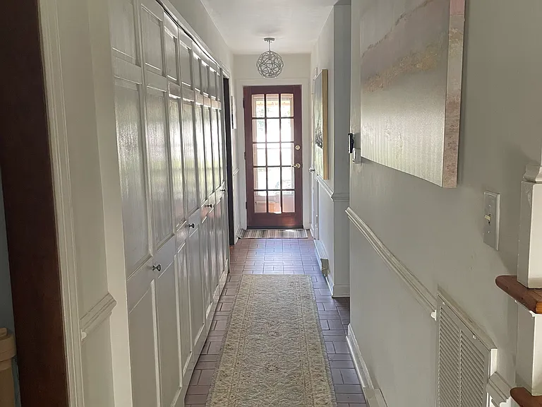 Front entrance to back door