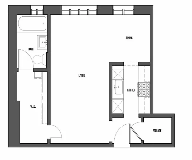 Floor plan Studio