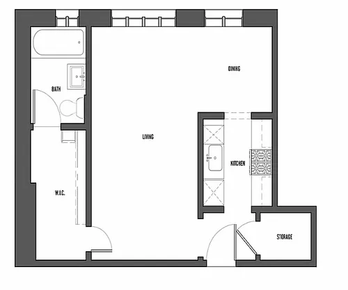 Floor plan Studio