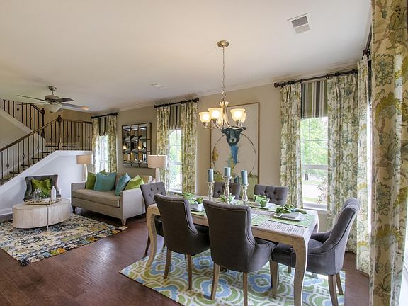 The Everleigh Living Dining Area This is a model representation, not the actual home