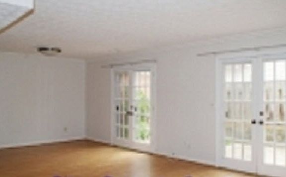 Great room with double french doors