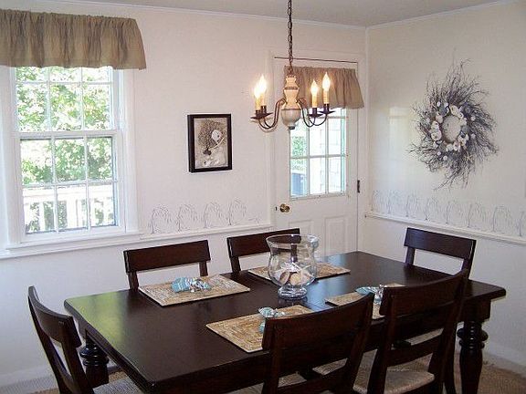 Dining room...note the door to a small, private deck.