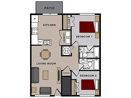 Floor plan 2B