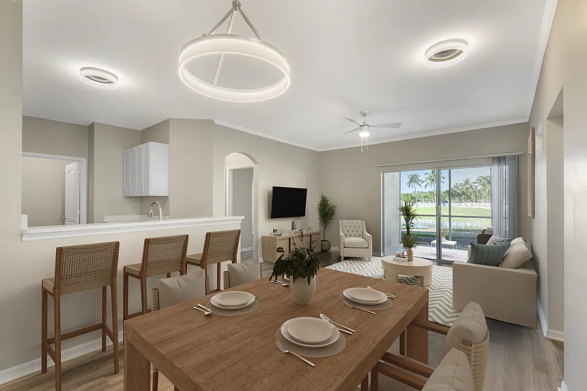 Living / Dining Area - Bay Breeze Villas