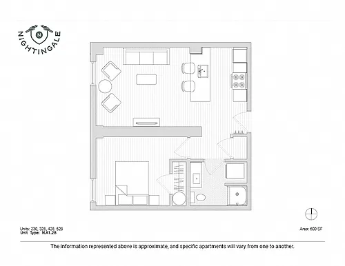 Floor plan Nightingale - Florence Nightingale (Workforce Hous