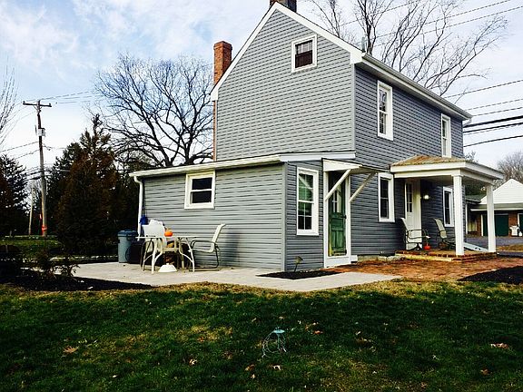 side of house with patio